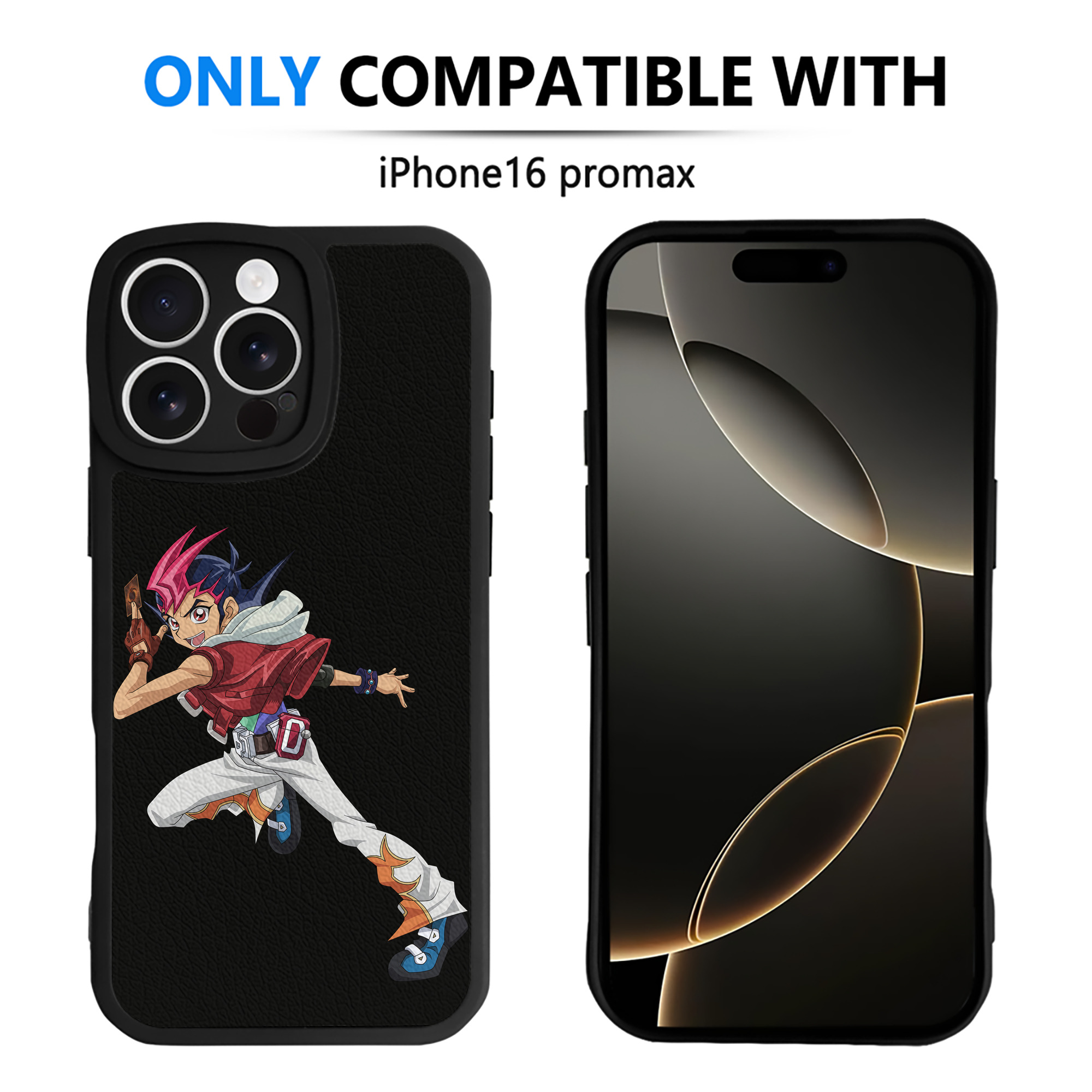 遊☆戯☆王 Yu-Gi-Oh! 【iPhone 16シリーズ対応】シリコンスマホケース（レザー調） 材質：シリコン